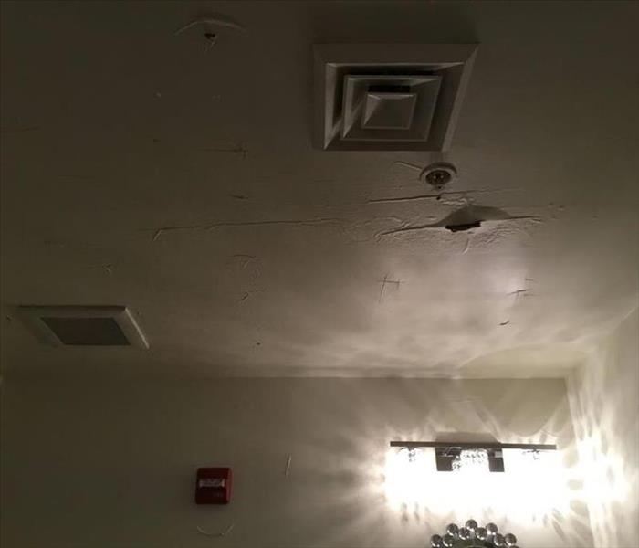 water damaged ceiling